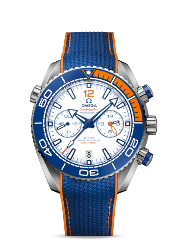 Omega Seamaster Planet Ocean 600M Co-Axial 45.5 Master Chronometer Chronograph Stainless Steel / White / Rubber / Michael Phelps
